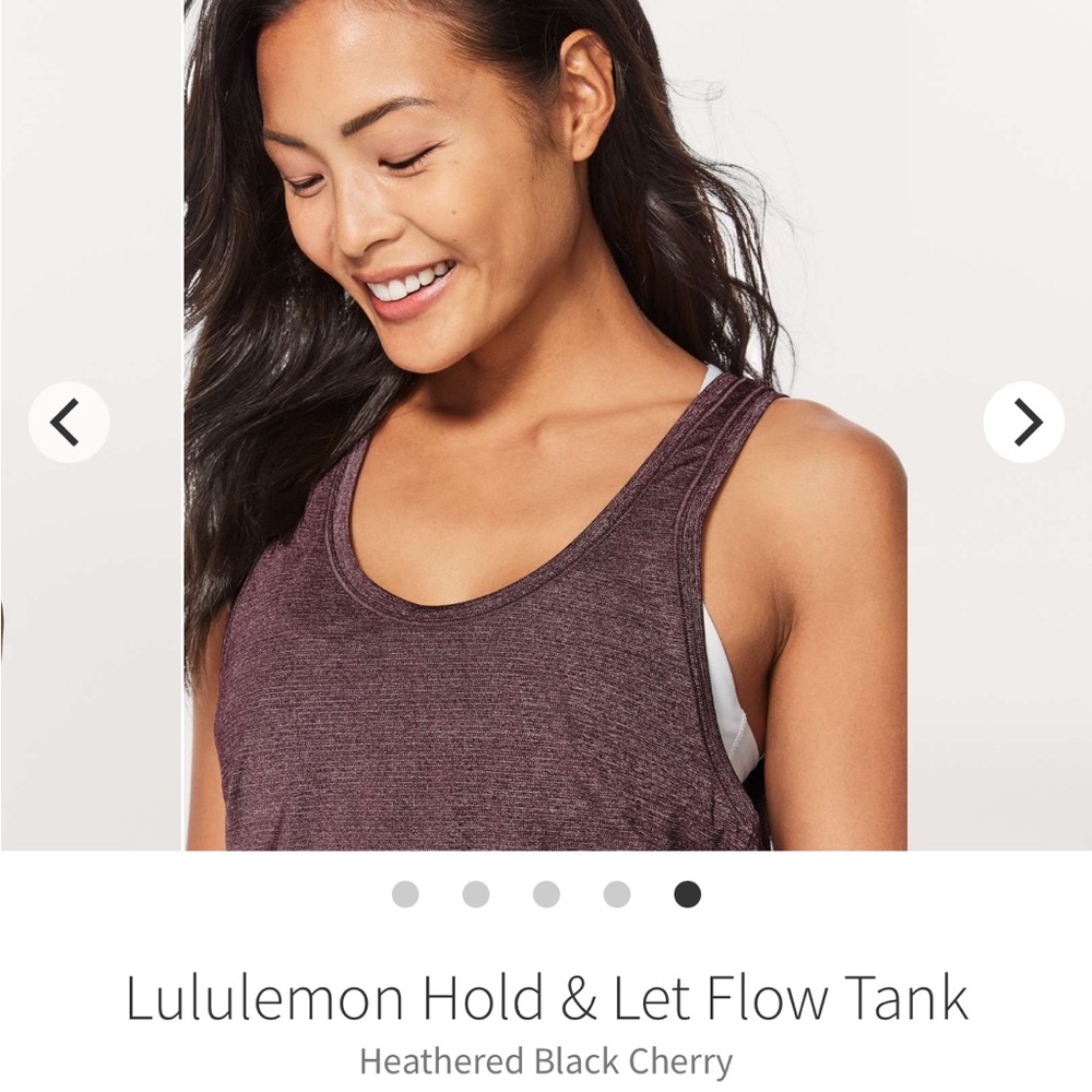 Lululemon Hold & Let Flow Tank in Heathered Black Cherry 🖤🍒 - Picture 5 of 14